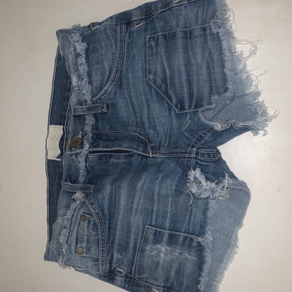 Gilded Intent denim shorts